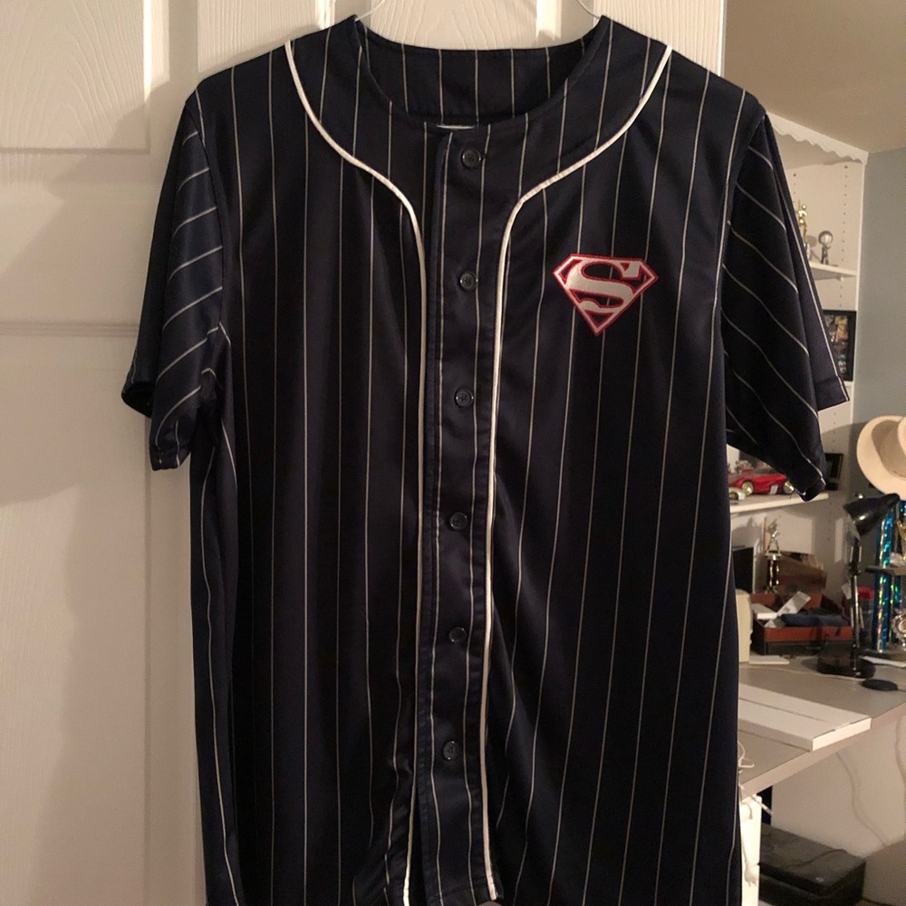 Superman baseball jersey